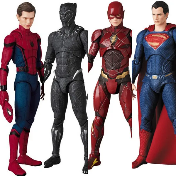 Batman Action Figures Justice League The Flash Movable Figurines Statues Model Doll Collectible Ornaments Gifts