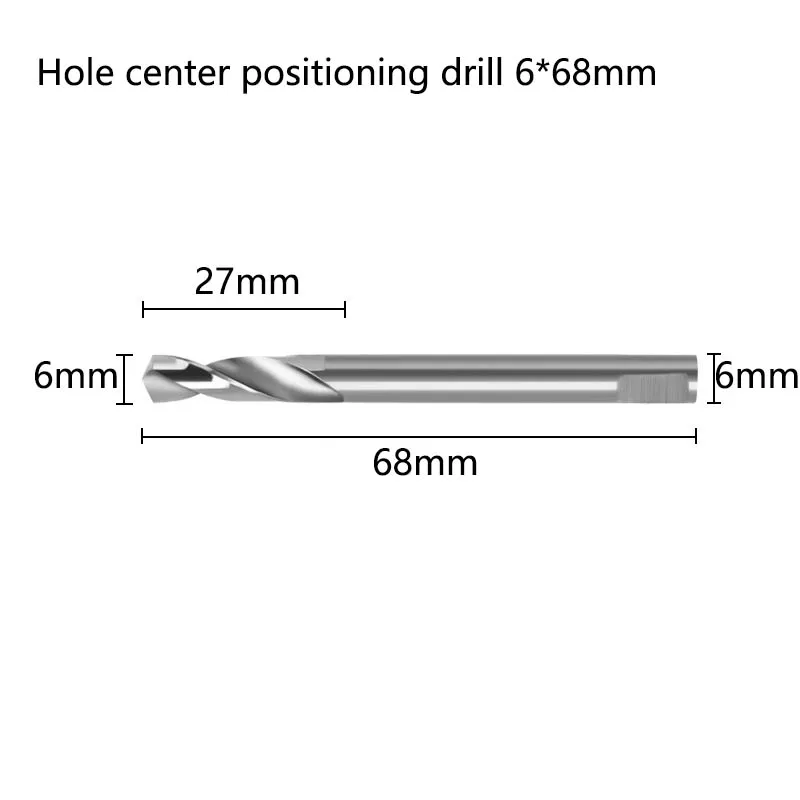 Taladro de posicionamiento central de sierra de agujero 6542, herramientas de Broca helicoidal de proceso de titanio recubierto de acero de alta