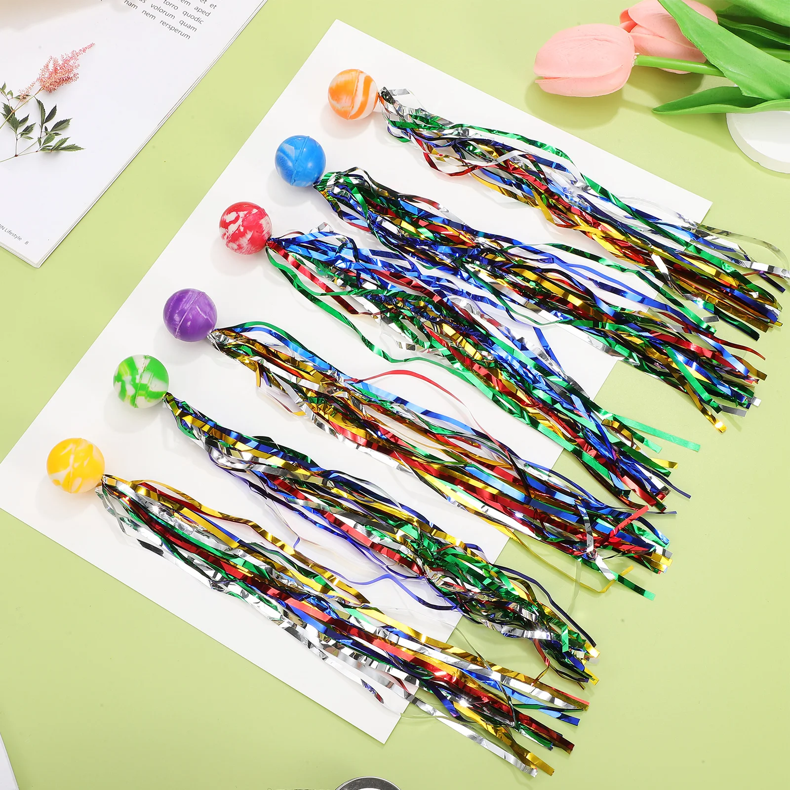 

40pcs Balls Kids Bulk Small Elastic Bouncy Colorful Streamers Party Favors Carnival Prizes Parade Throws Classroom