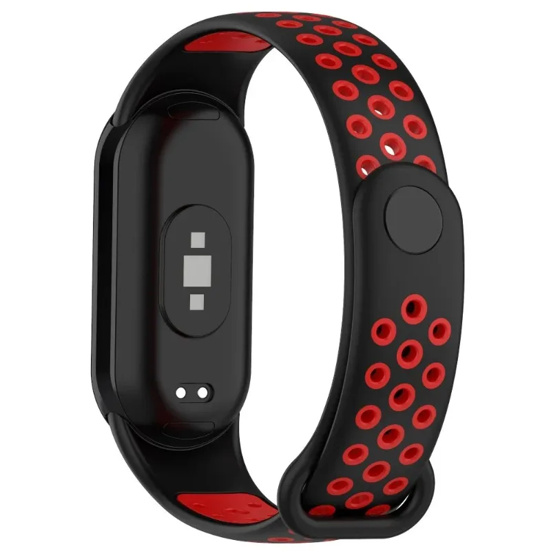 Sports Silicone Strap for Xiaomi Mi Band 10/9/8 NFC Smart Watch Bracelet Correa for Mi Band 10/9 Two-color Wristband Accessories