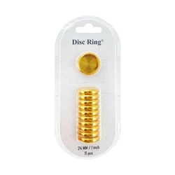 38mm 11pcs dischi a fungo in alluminio pianificatore di dischi in metallo anelli di rilegatura a disco per Notebook raccoglitori per Notebook