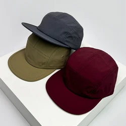 New Unisex Flat Eaves cappelli da Baseball solidi ad asciugatura rapida traspirante semplice parasole cappellini con visiera per esterni Versatile moda retrò