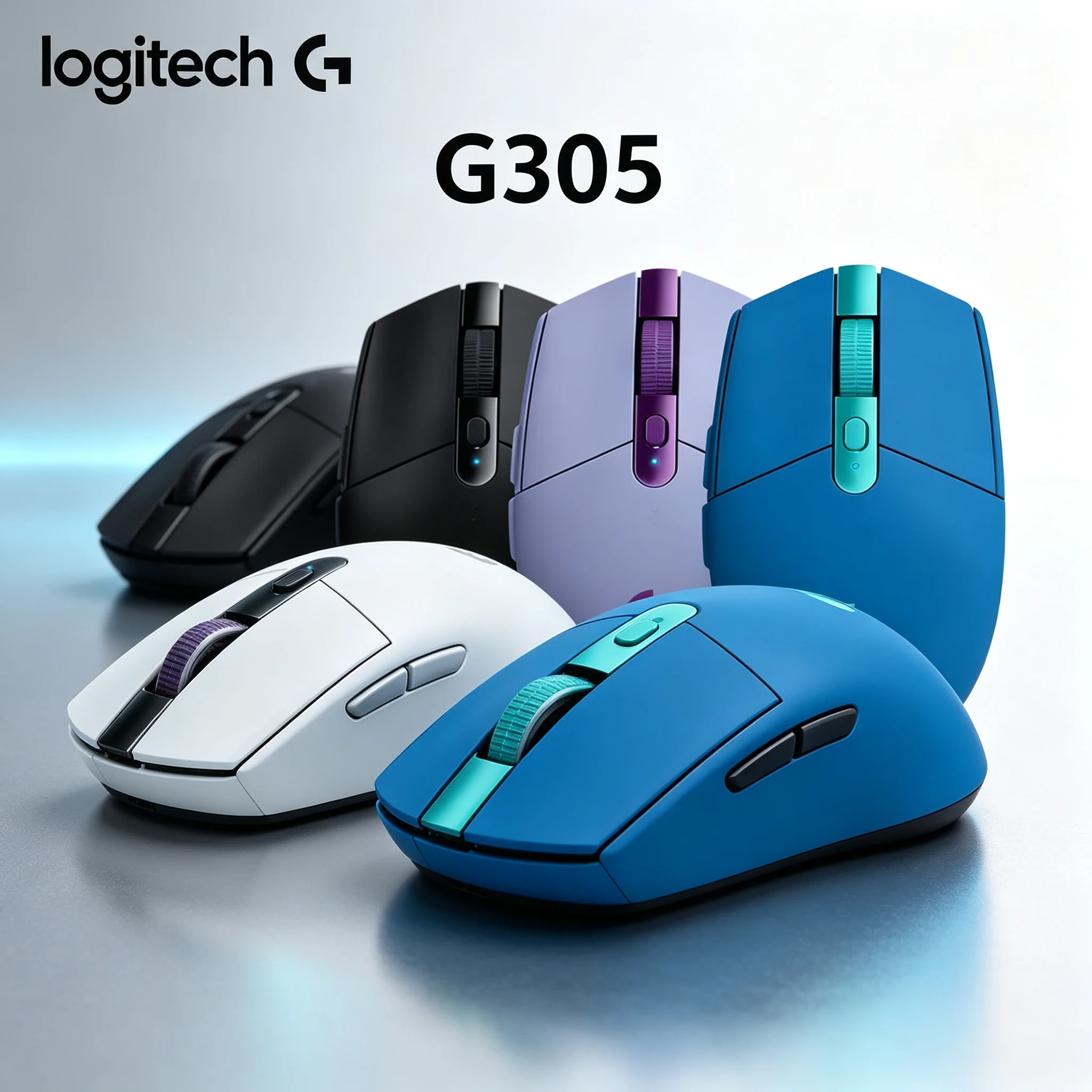 Logitech G305 LIGHTSPEED Wireless Gaming Mouse, 12000 DPI HERO Sensor, 250 Hours Battery Life 6 Programmable Buttons Gaming Mice