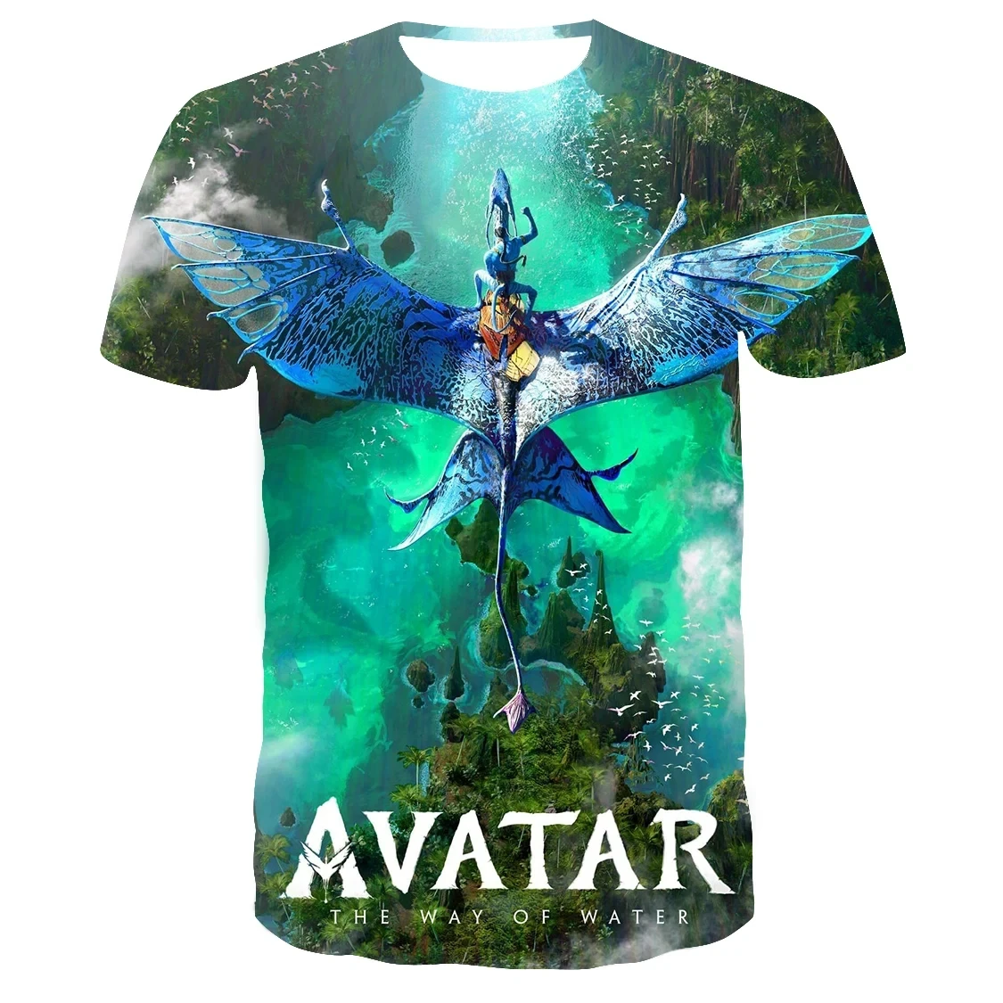 MINISO Avatar 3D Printed T-Shirt Oversized Streetwear Fashion Boys and Girls Cartoon Printed T-Shirt Summer Fashion T Shirt