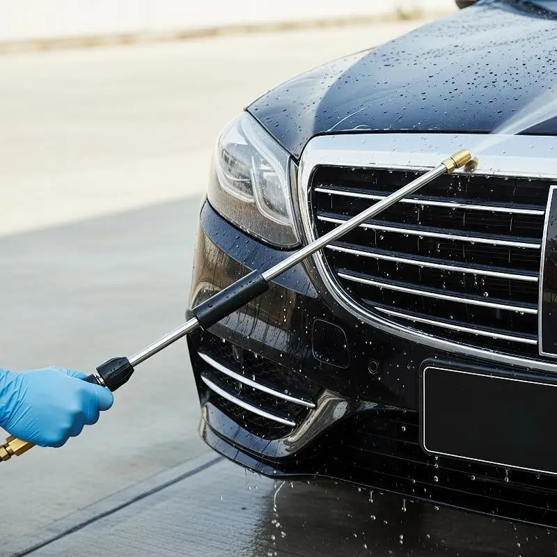 Extension Wand For High Pressure Wash Spray 15-30cm M14 Thread/1/4 Quick Connect Car Wash Accessory Cleaning Tool