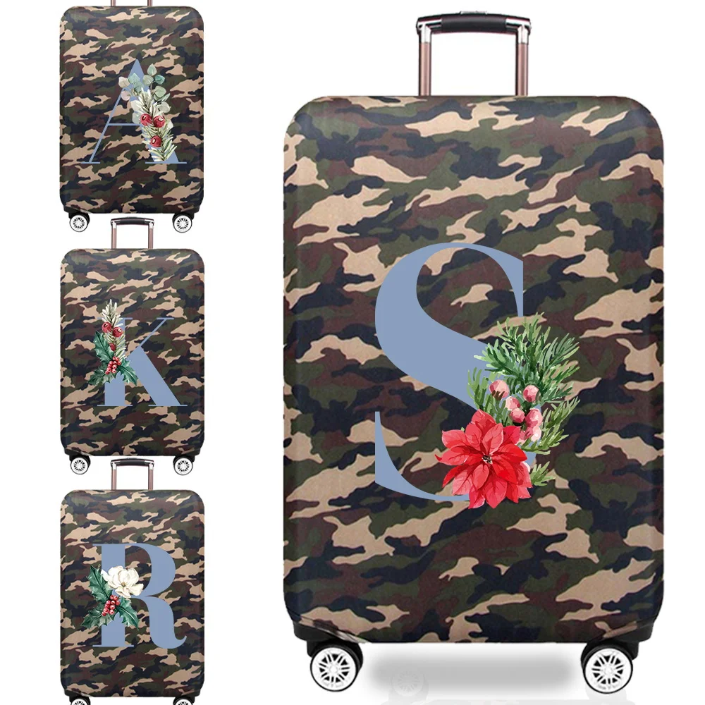 

Trolley Box Cover Thick Elastic Luggage Cover Protector Blue Series 18-32inch Wear Resistant Camouflage Style Options