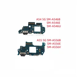 1pcs USB Charging Port Charger Base Connector For Samsung Galaxy A54 5G SM-A546B SM-A546E A546U A55 5G SM-A556B SM-A556E A556V