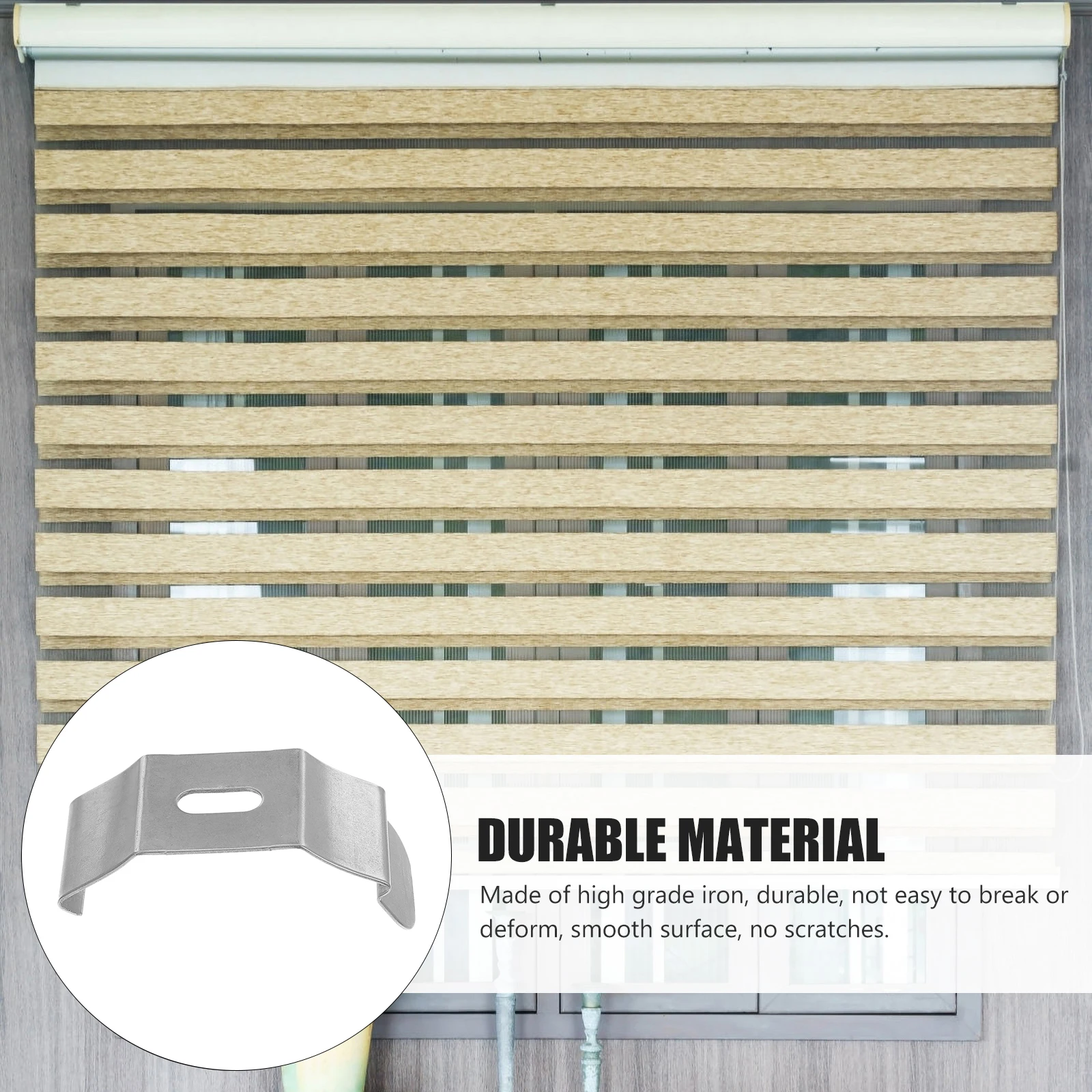 

30pcs Iron Vertical Blinds Curtain Brackets Support Mini Shutter Blind Top Fixation Hardware Accessories Bracket