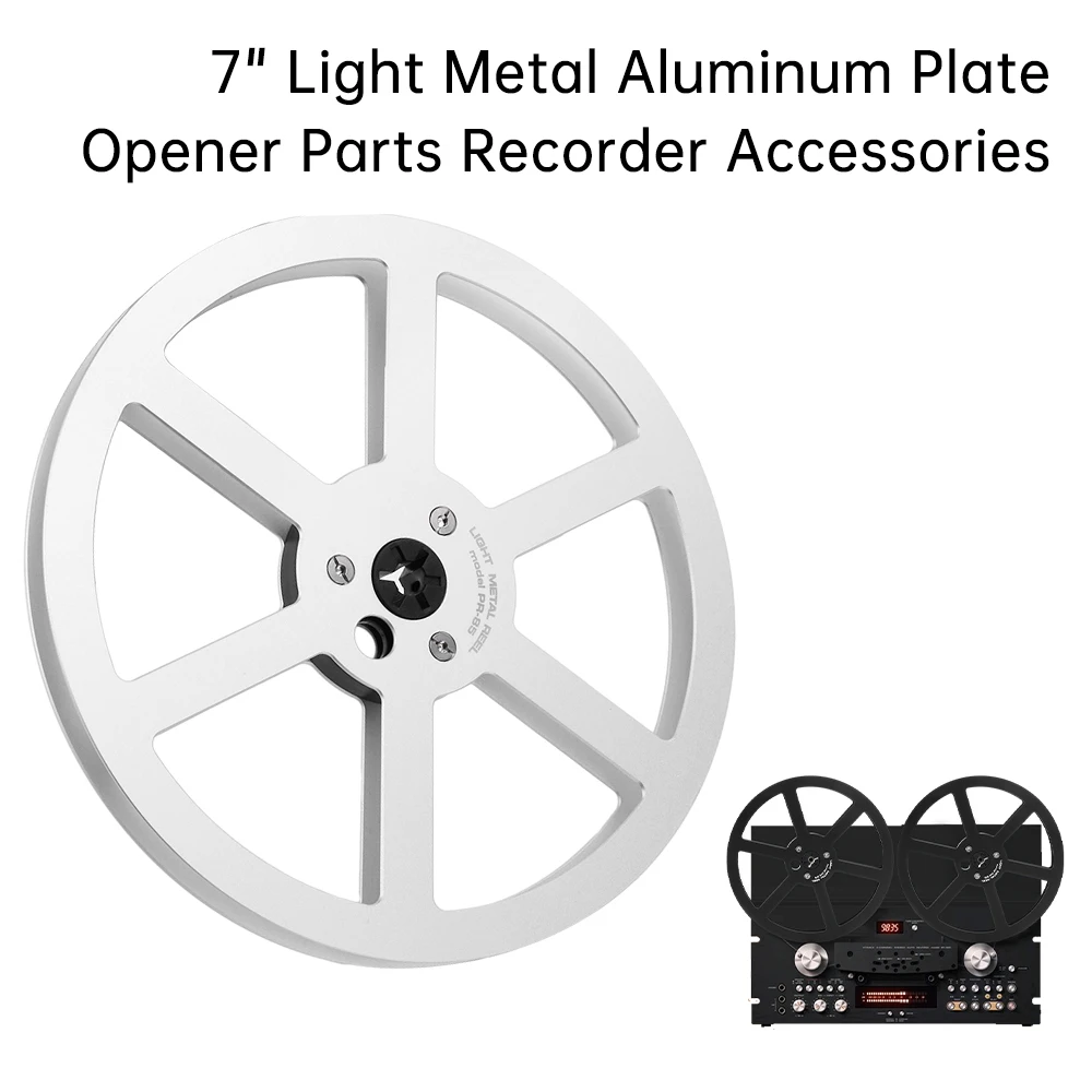 7 Inch Take Up Reels Opening Machine Parts Light Metal Aluminum Reel-To-Reel Recorders Accessory Empty Tape Reel Recorder Parts