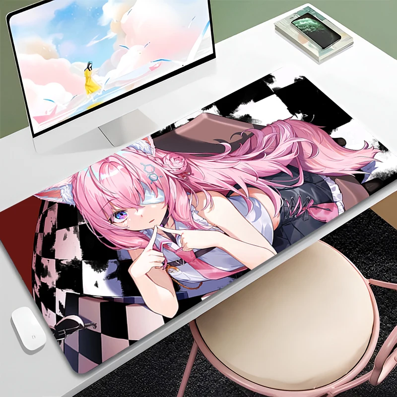 Pink Mouse Pad Hololive Hakui Koyori Anime Large Table Mat Cartoon Girl Laptop Keyboard Pad XXL Mousepad PC Gaming Gamer Carpet