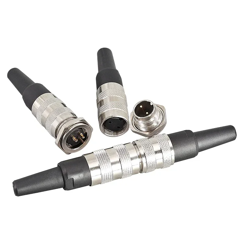 5/10/20sets M16 J09 Series Mental Butt Connector Aviation Socket Plug Male Female Docking M16-2 3 4 5 6 7 8 12 16 19 24 Pins