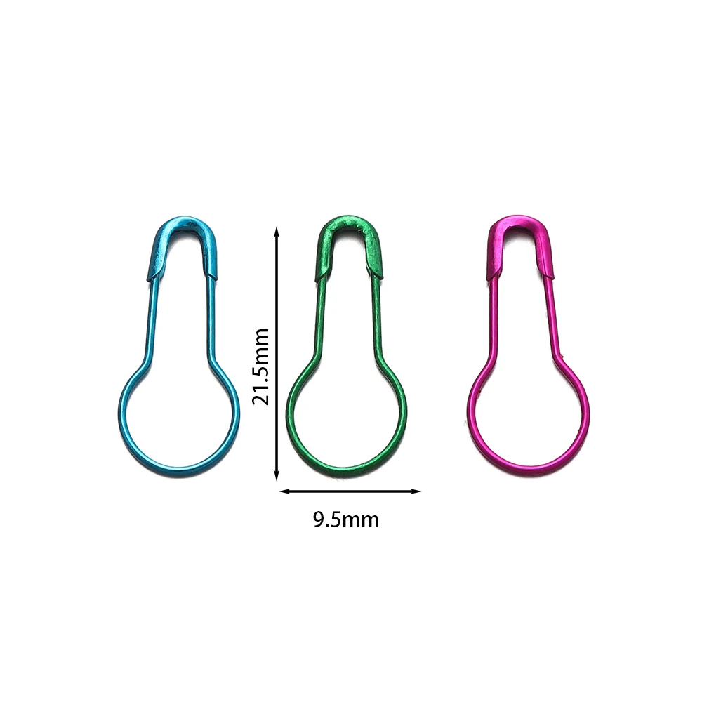 50/100pcs/Lot Colorful Gourd Shape Safety Pins Paper Clip DIY Sewing Tools Metal Needles Large Safety Pin Brooch Accessories