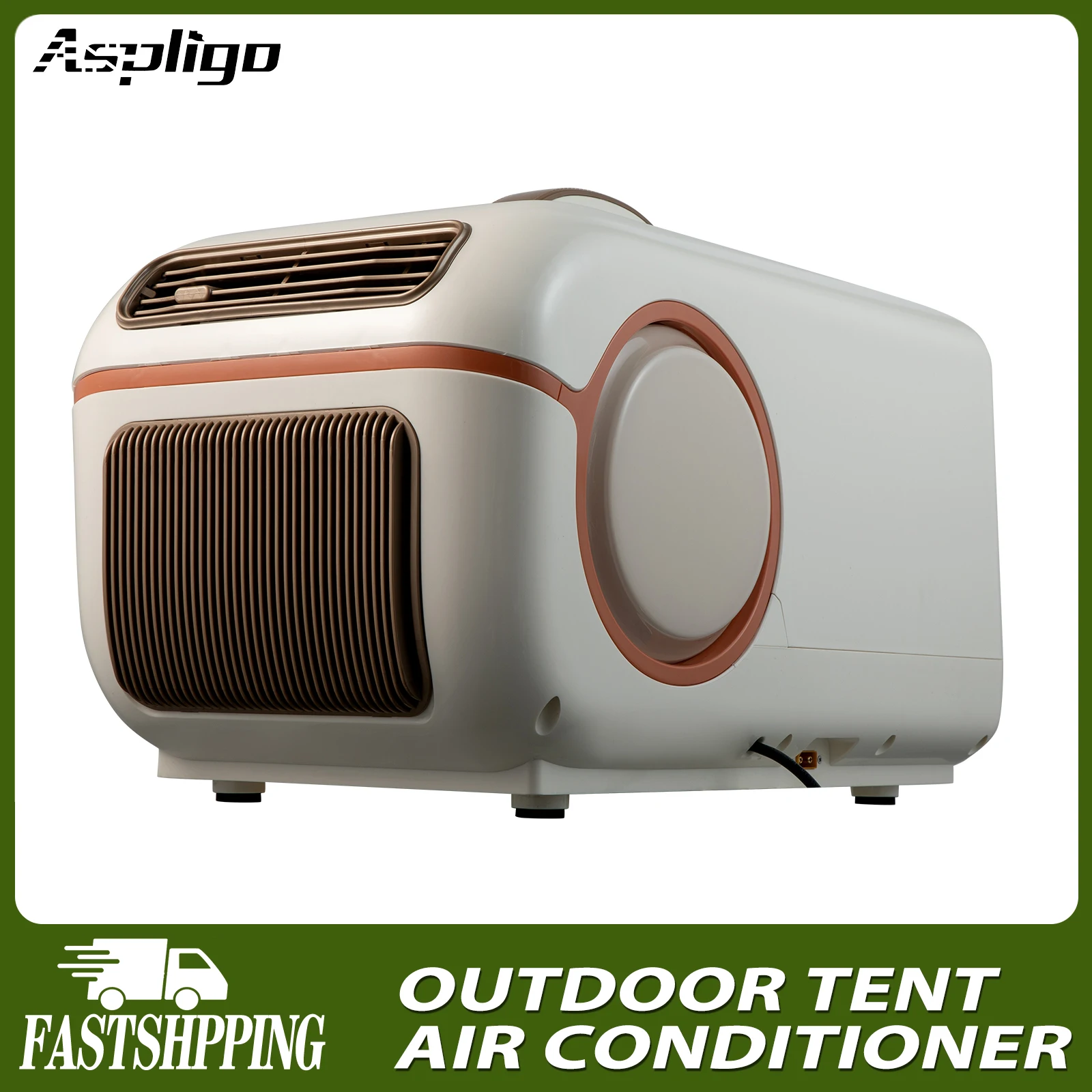 

Aspligo 6000BTU 500W Tent Air Conditioner Protable Heat&Cooling Air Conditioning For Bedroom Kitchen Motorhome Camper Van Truck