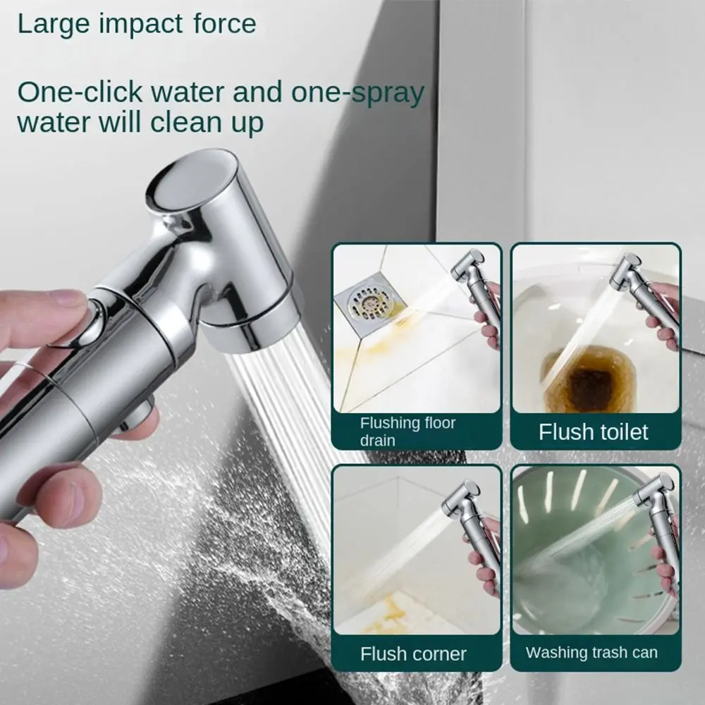 Multi-functional Protable Handheld Bidet Sprayer Toilet Closet Shattaff Shower Bathroom Sprayer Shower Head Bath Accessories