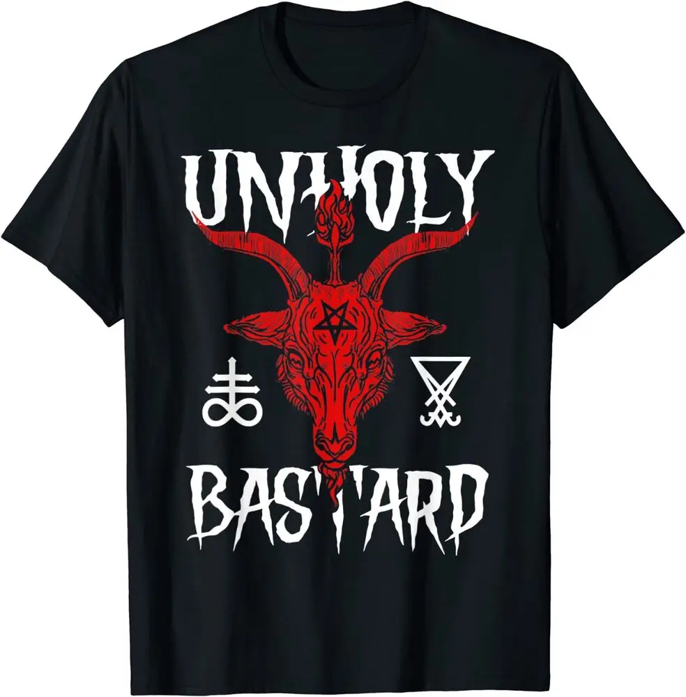 NEW! Baphomet Unholy Bastard T-Shirt  Tees High Quality 100%Cotton Short Sleeve