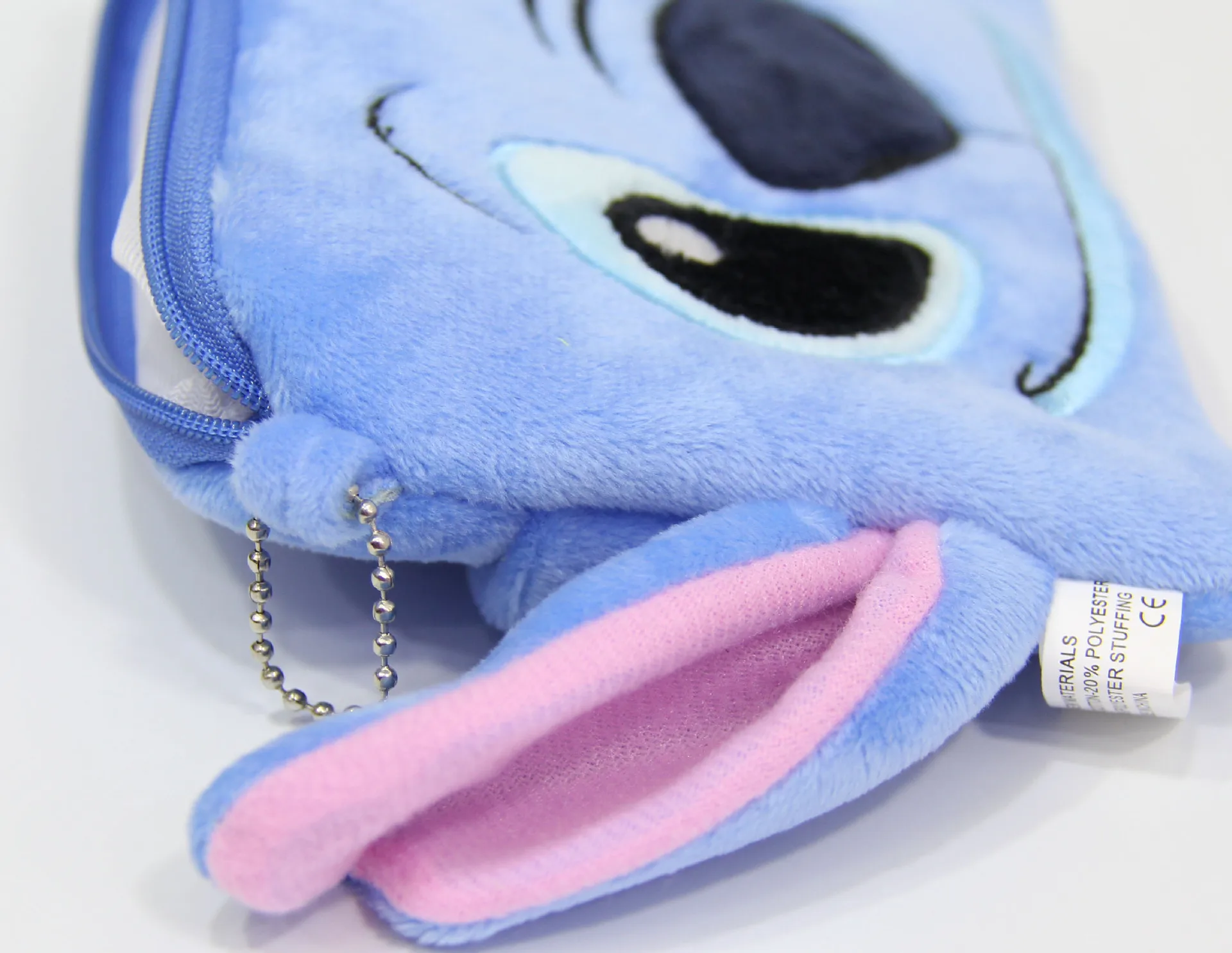 Disney-Bolsa de maquillaje de felpa de Lilo & Stitch, Cartera de dibujos animados, bolsa de cosméticos, bolsa de lavado, estuche de lápices, Mini