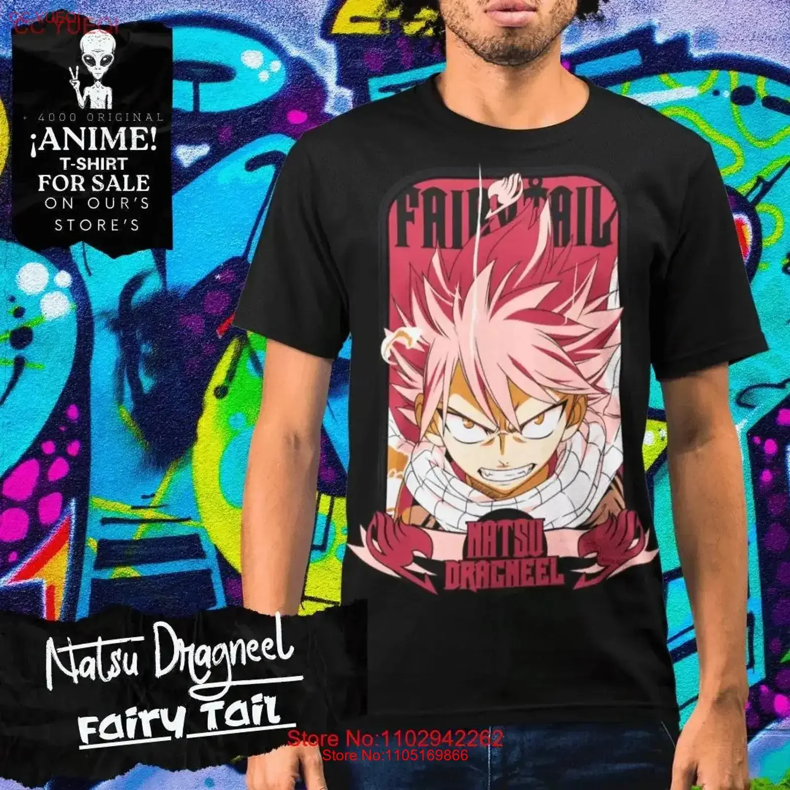 Anime T Shirt Natsu Dragneel Fairy Tail Fan ArT Manga Lover Merchandise Top Cool Apparel vintage Washed Unisex fashion