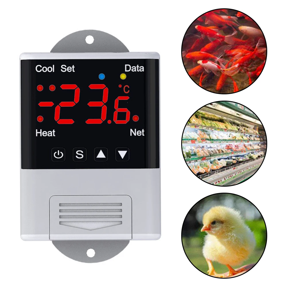 WIFI for enabled Temperature Controller 110V230VAC 10A Perfect for Remote Monitoring of Aquariums Incubators Greenhouses