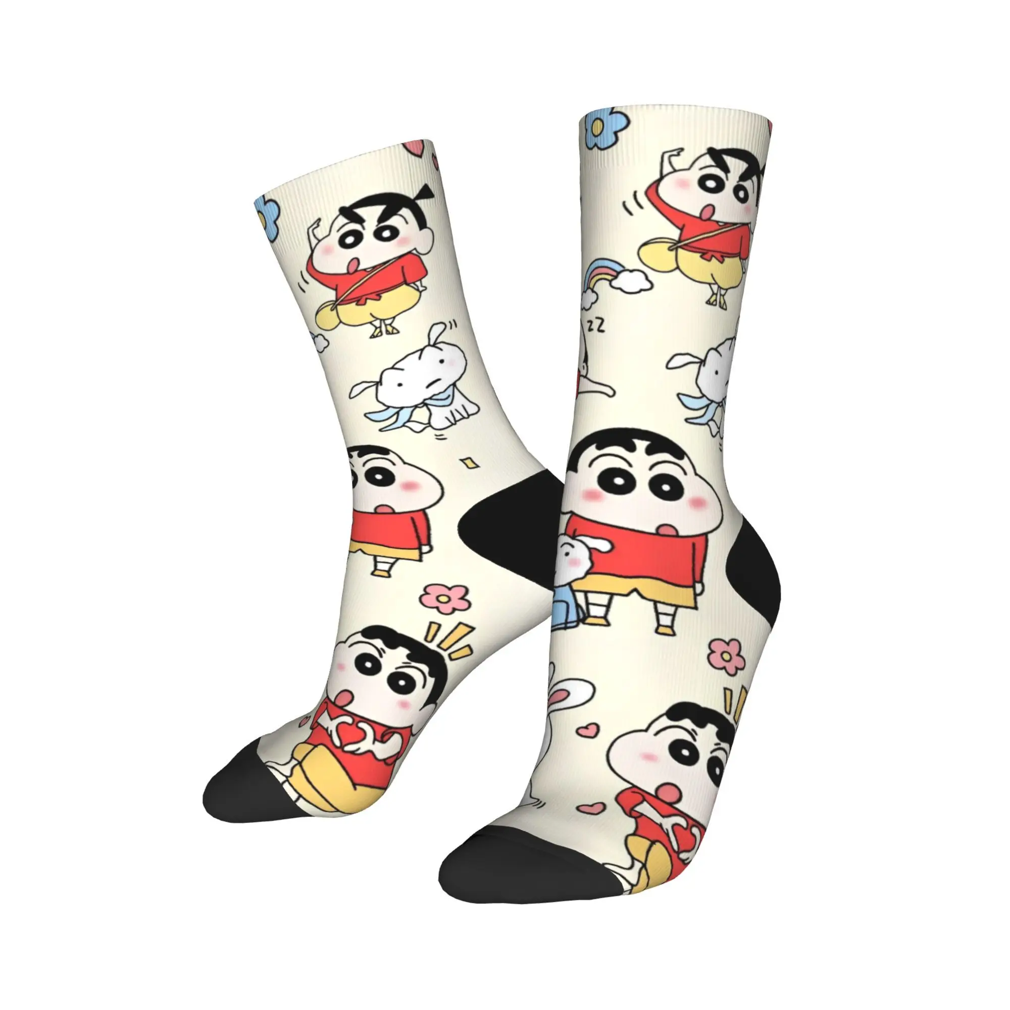 

Осенне-зимние носки унисекс с карандашом в стиле хип-хоп, манга, комедия, забавные нескользящие носки для скейтборда