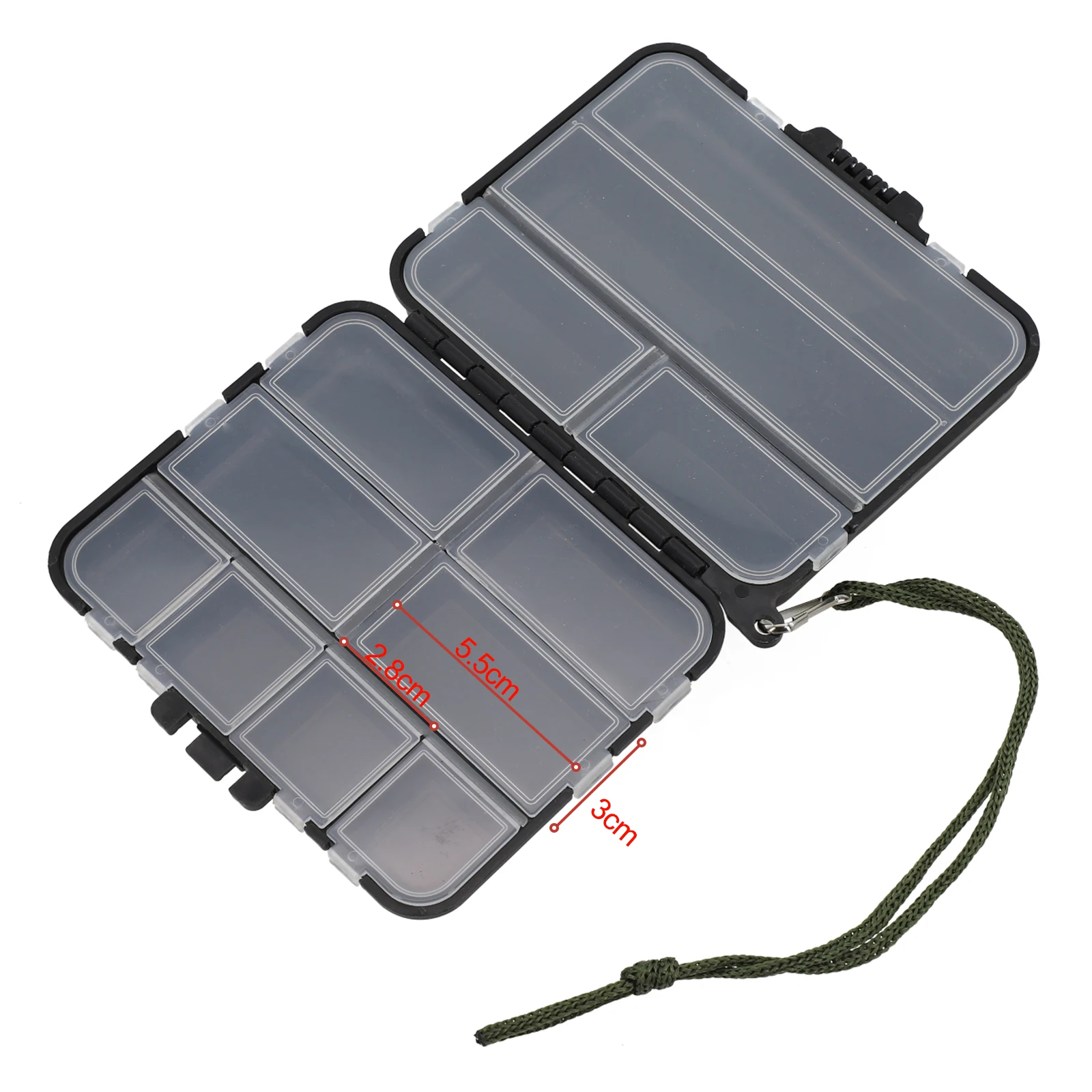 

Carp Fishing Tackle Bait Storage Box Double-Sided Lure Hook Organizer Portable Multiple Grid Fishing Storage Tool For Fishhooks