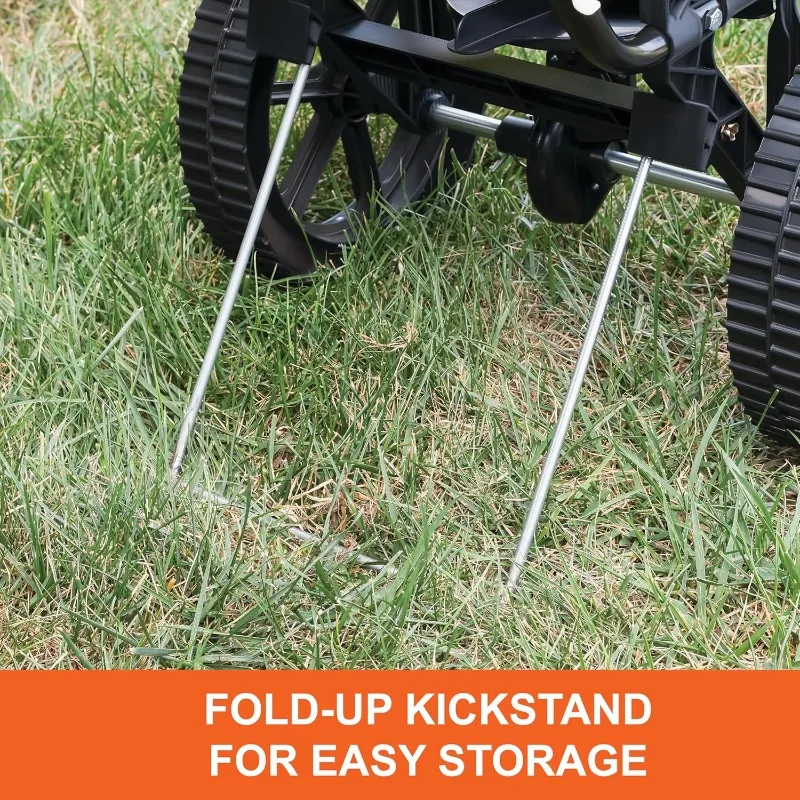 45-0566 50 lb. Push Lawn & Garden Broadcast Spreader for Seed,Fertilizer; Walk Behind with Easy to use Cable Control