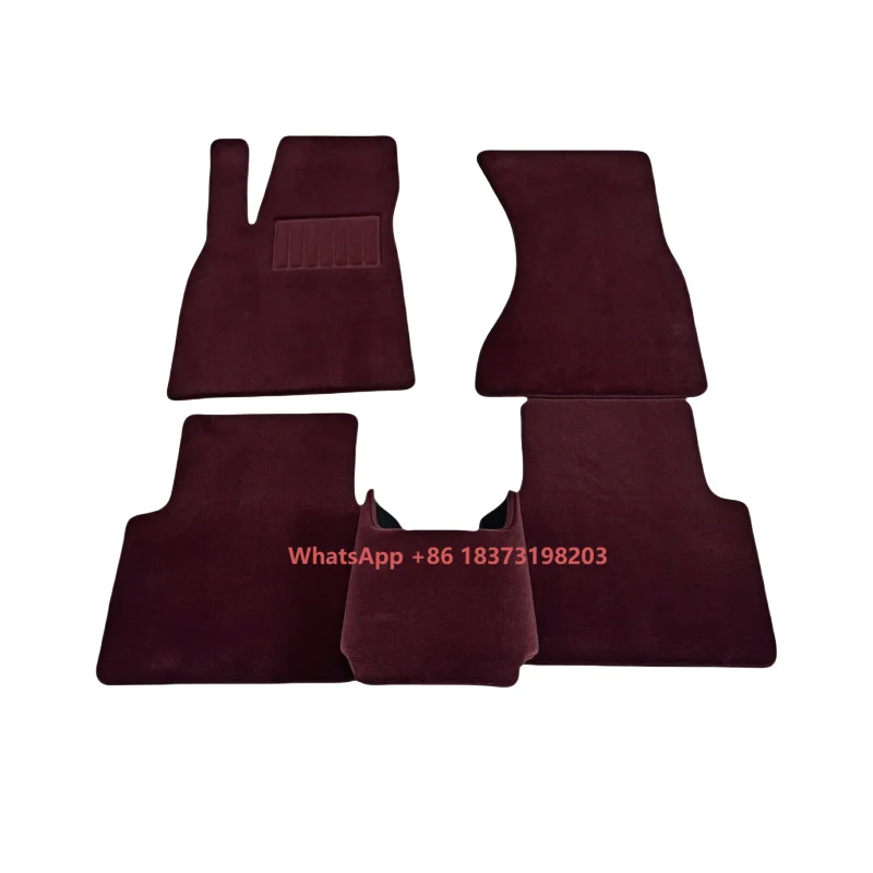 

Premium Custom Eco-Friendly Pure Wool 20mm Thick Full Set 5-Piece Anti-Slip Car Mats for A4L Luxury OEM/ODM