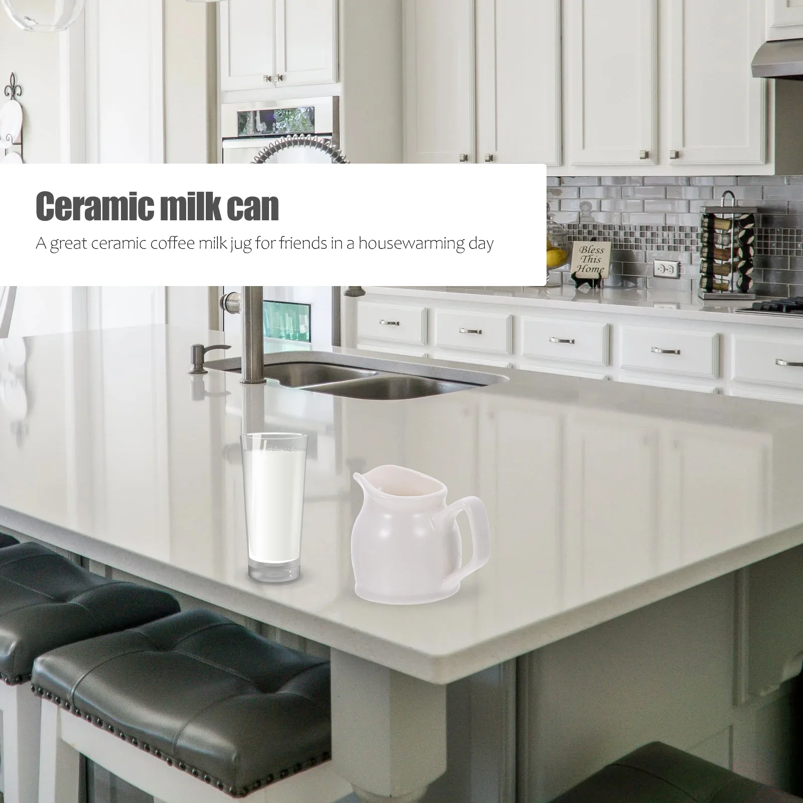 

1Pcs Ceramic Milk Cup Coffee Sauce Cup Premium Quality Handle Design for Home Restaurant Cafe Ceramic Milk Can