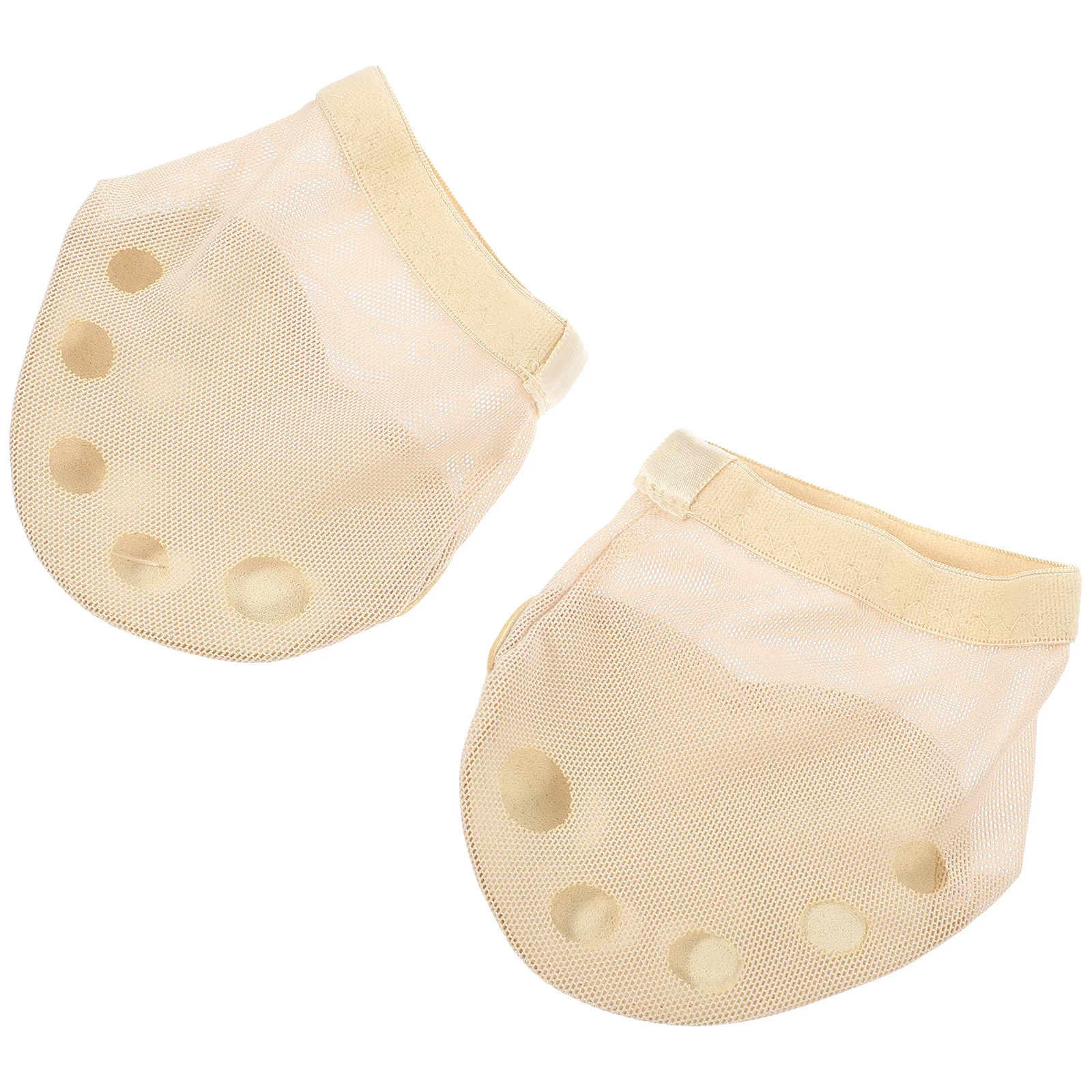 

1 Pair Forefoot Cushion Half Socks Five Holes Xl Size For Ballet Dance Foot Protector Pads Belly Dance Gymnastics Latin Foot