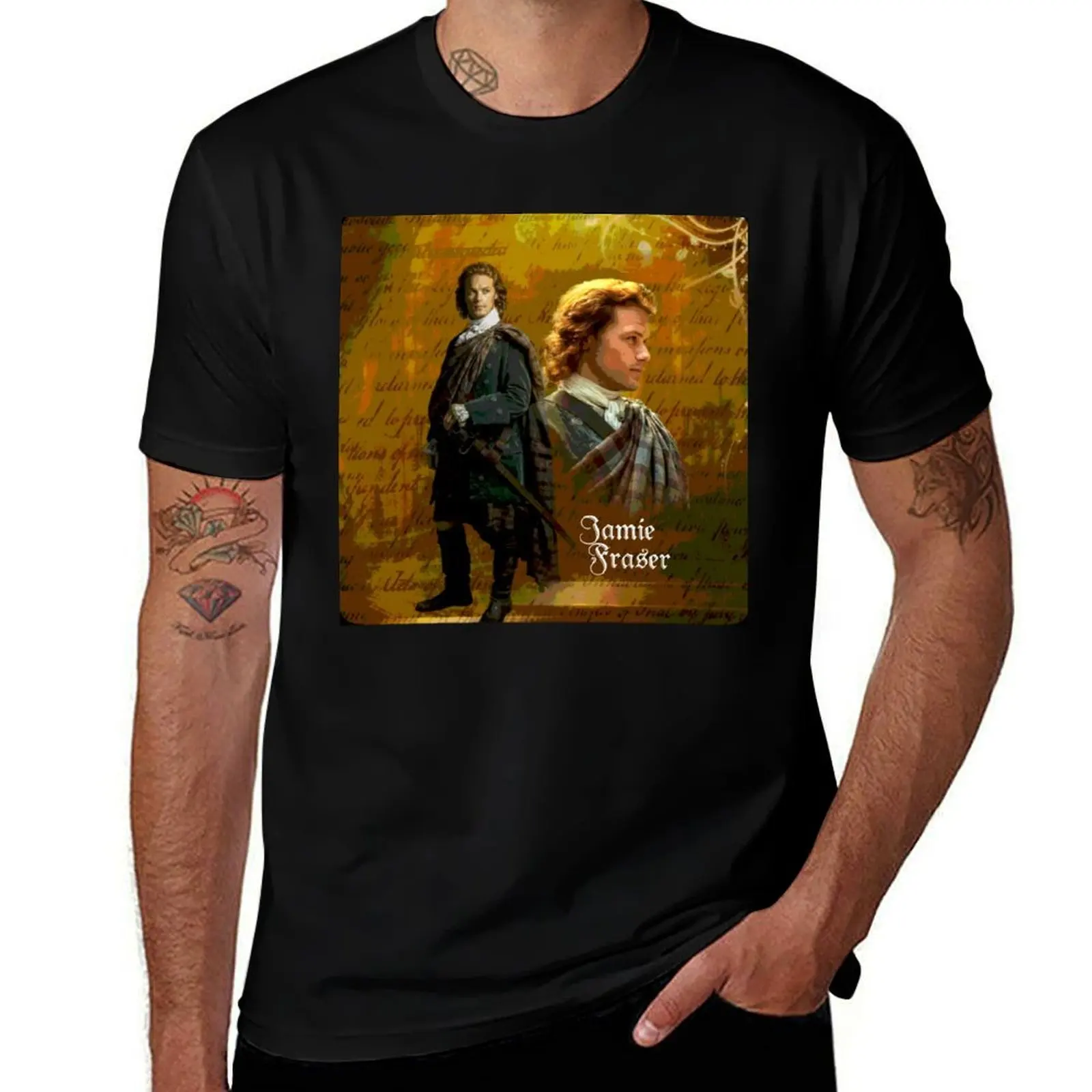 Jamie Fraser/Outlander T-Shirt Big and Tall Basic Tee Shirt T-Shirt
