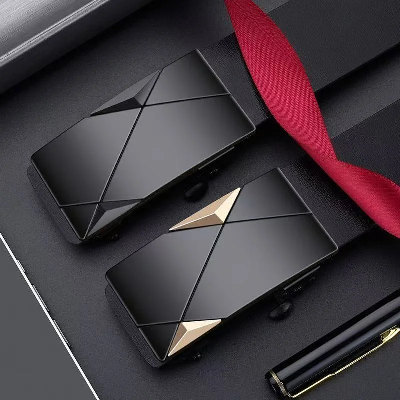 110/120/130 cm Herren-PU-Ledergürtel, modische Gürtel für den Alltag, Freizeit, Party, Festival, Arbeit, Business, automatische Schnalle