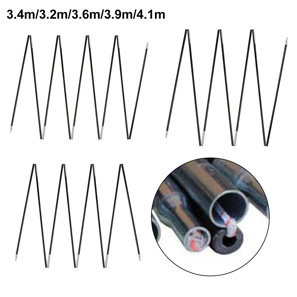 

Fiberglass Camping Tent Pole Outdoor Support Rods Awning Frames Kit Tent Pole Replacement Camping Accessories Tents Accessories