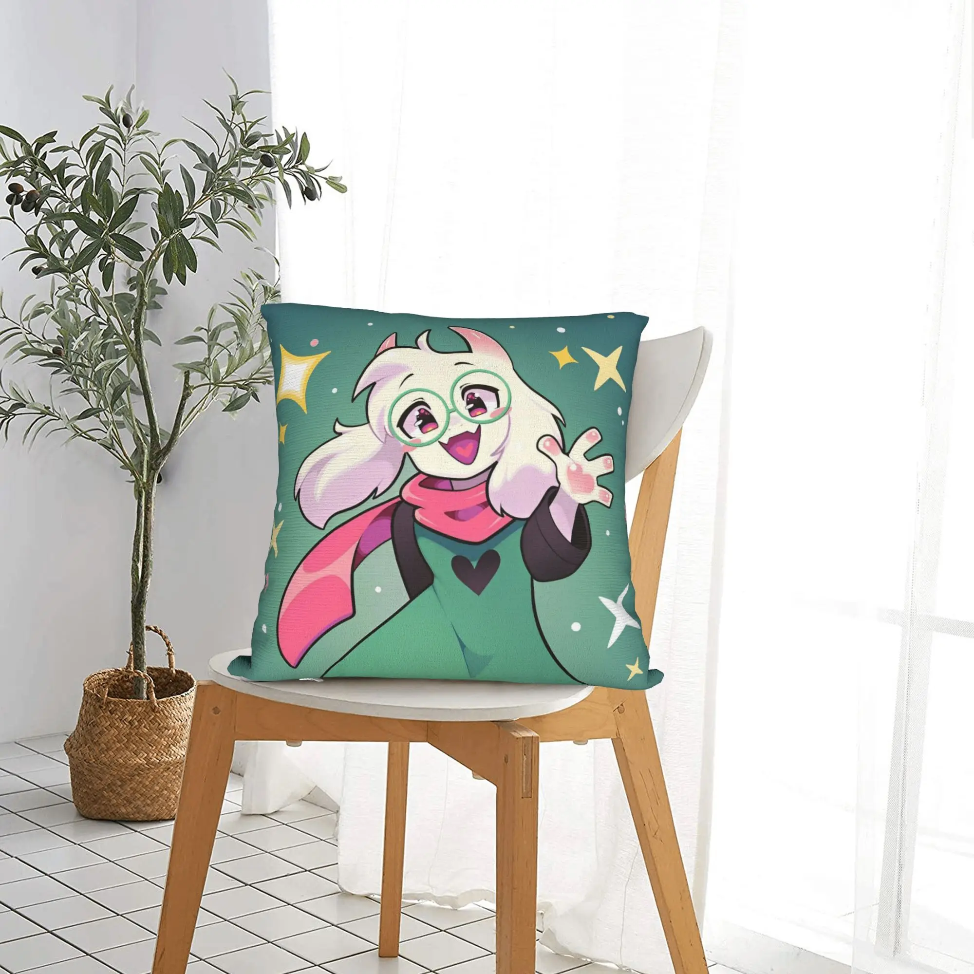 Deltarunes Game Pillowcase Double-sided Printing Cushion Cover Gift  Pillow Case Cover Sofa Zipper