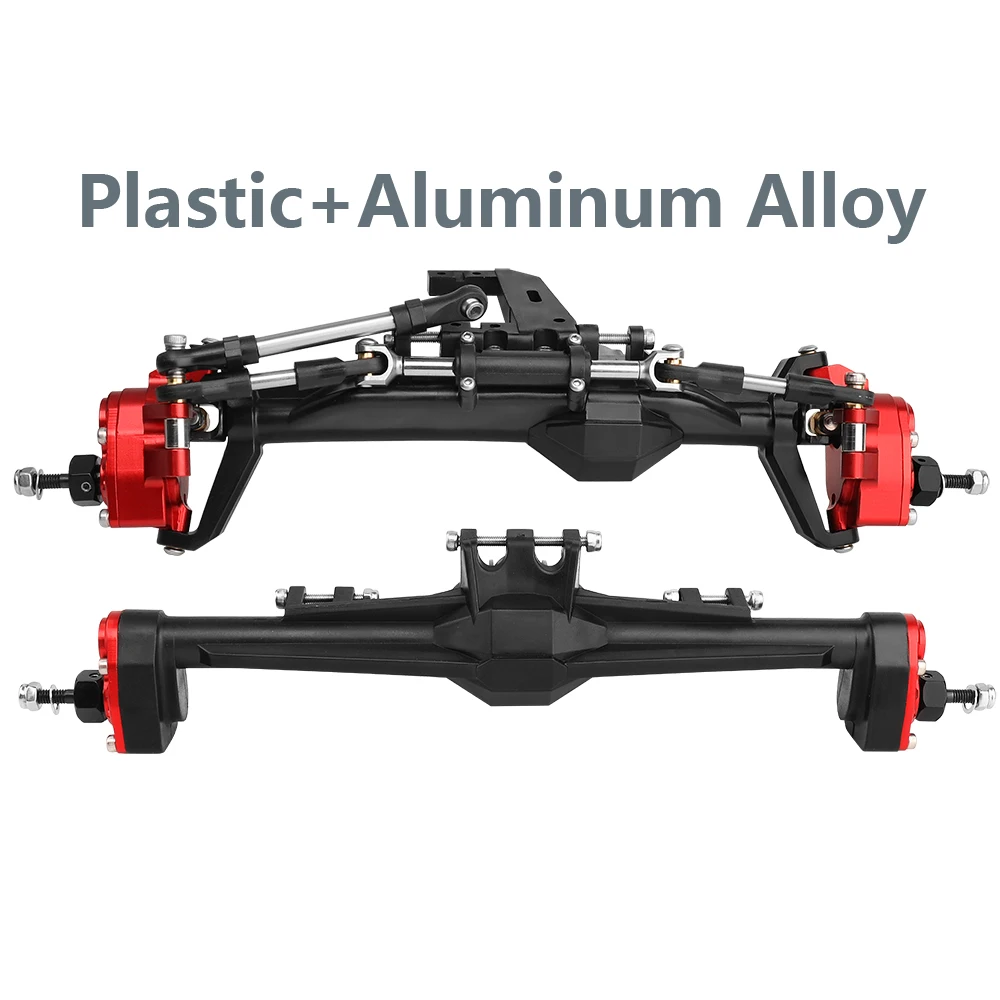 H10 Portal of Rechte As Kunststof + Messing of Aluminium Legering Voor- en Achteras Complete Assen voor Vanquish 1/10 RC Crawler Auto Upgrade