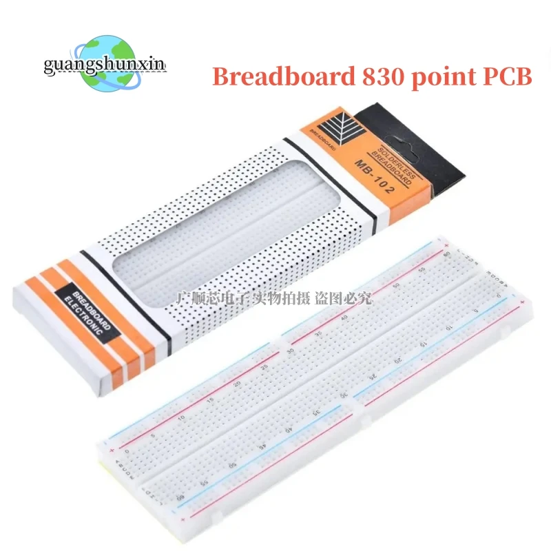 Placa de pruebas PCB de 830 puntos, 1 piezas, MB-102, prueba MB102, kit de bricolaje, nodemcu raspberri pi 2, lcd de alta frecuencia