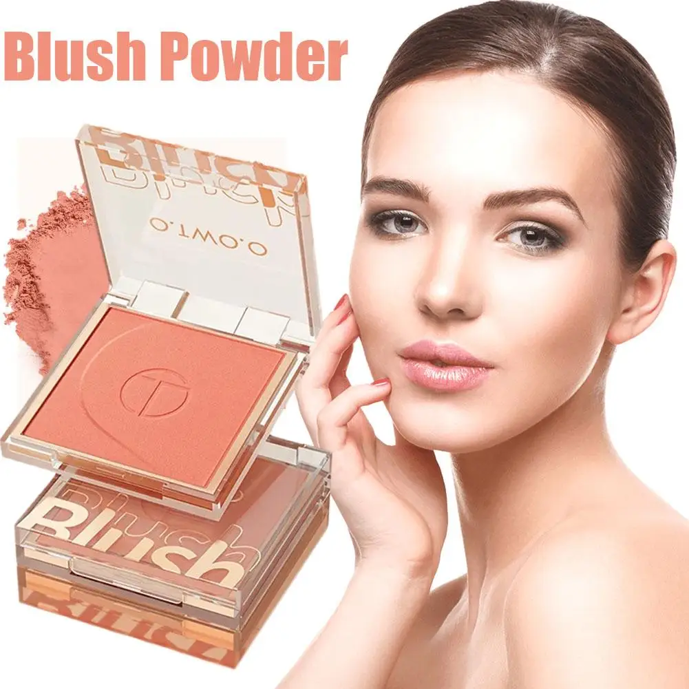 Paleta de blush monocromático impermeável, tonalidade natural da bochecha, iluminar, cosméticos em pó, maquiagem feminina, rosto e contorno facial, B8E2