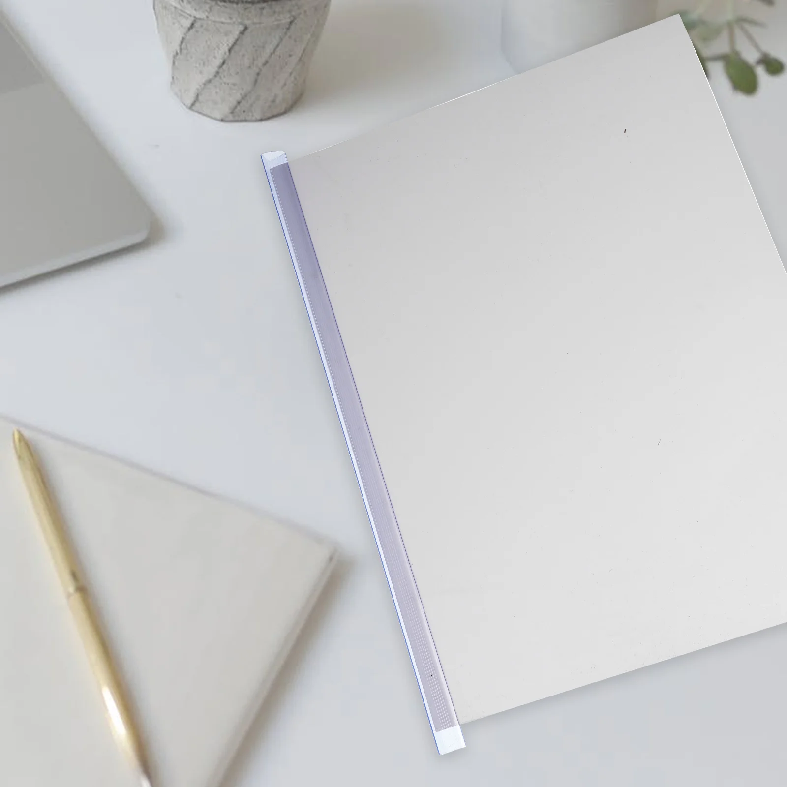 10 قطعة المجلدات الشريحة القوية A4 حجم تجليد الكتب كليب البلاستيك ملزمة القضبان لمكتب المدرسة المنزل استخدام الشريحة المجلدات A4