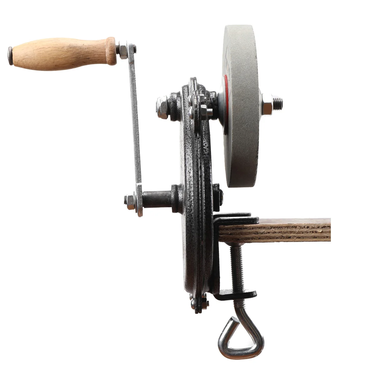 Penggiling Roda Gerinda Desktop Putar Tangan Mesin Pengasah Kuno Alat Pemotong Rautan Pemoles untuk Peralatan Dapur