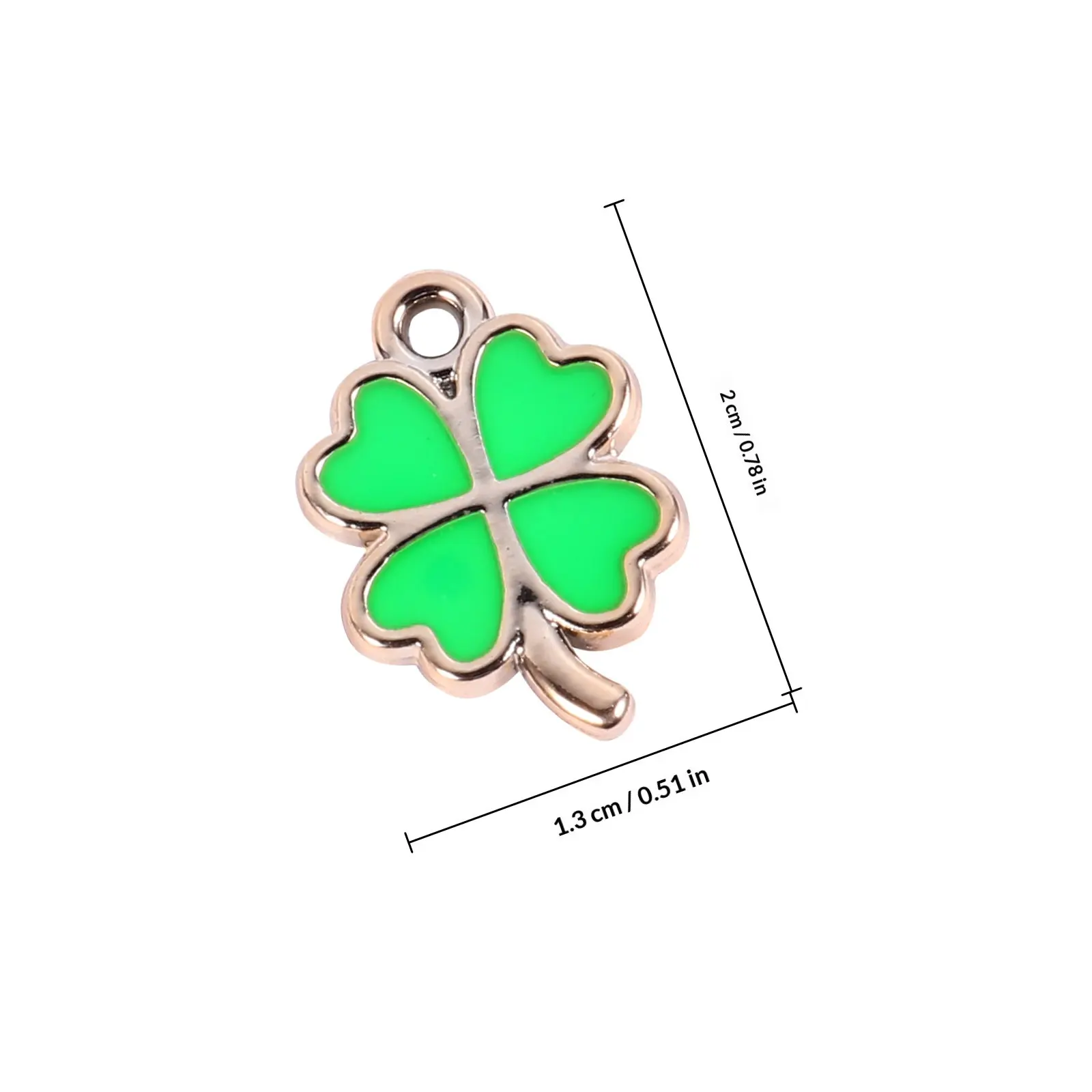 25Pcs Charms Pendants Premium Four Leaf Jewelry DIY Pendant Accessory Chic Unique Gifts for Party Cosplay