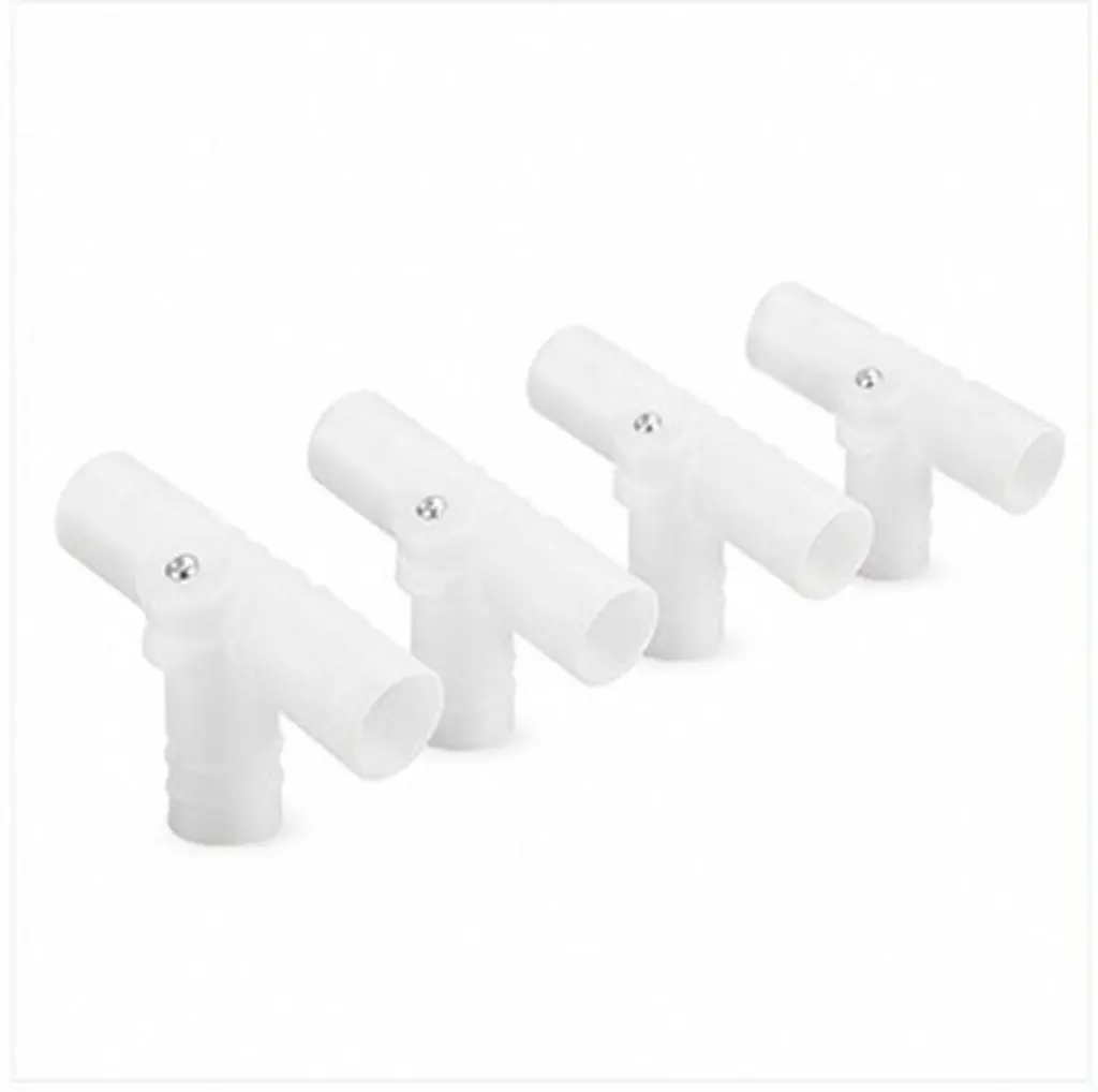 10pcs Plastic L-Shaped Folding Tub Fittings for Collapsible Portable Bathtub Bracing & Elbow Connectors