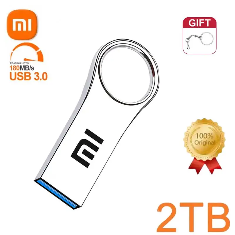 Xiaom unidad Flash USB de alta velocidad, memoria USB de 2TB, capacidad Real, almacenamiento creativo para negocios, disco U