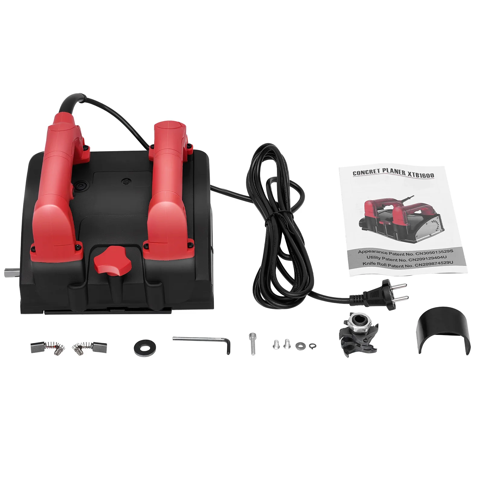 Elektrischer Wandhobel 1200W Spachtelmaschinenentferner 26 Klingen Variable Geschwindigkeit 1000-4000 U/min 16cm Hobelbreite Einstellbare Tiefe 1-4mm Wand Decke Boden Renovierung Innen- und Außenbereich EU-Stecker 220V – Detail 15