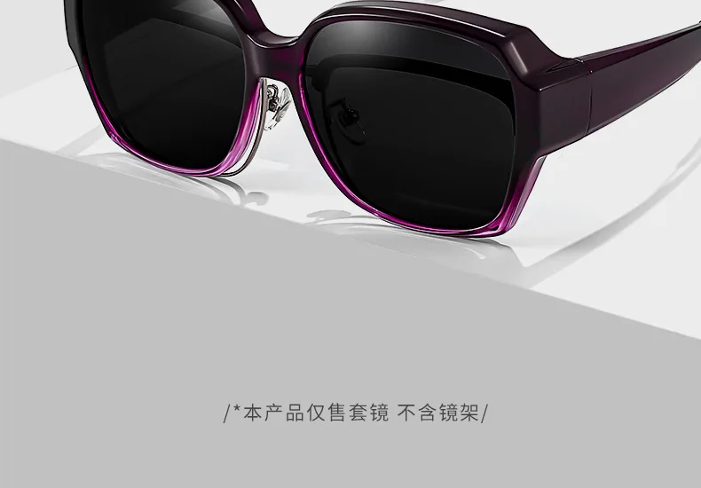 Mode Runde Polarisierte Sonnenbrille Abdeckung Über Myopie Brillen Tragbare Männer Frauen Vintage Angeln Fahren Brillen – Detail 3