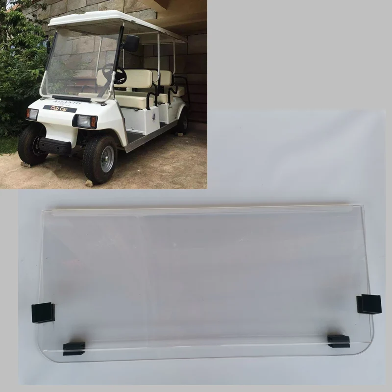 CLUB CAR DS Electric Golf Cart Front Windshield folding glass L4/6/8 Acrylic PVC sheet