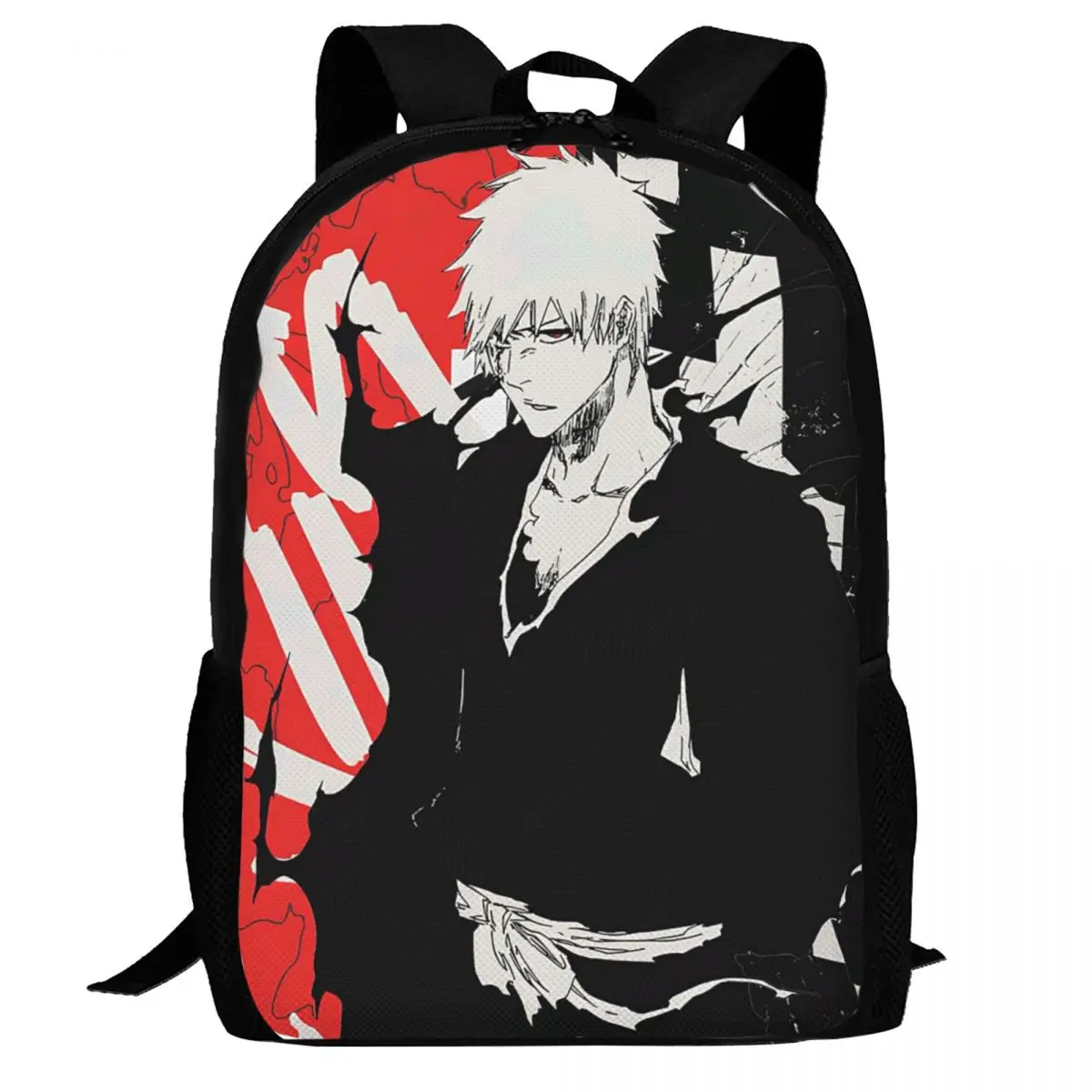 

Ichigo Kurosaki Anime Bleach Backpack Daypack Large Capacity Kids BookBag School Bag Shoulder Bags for Men Women