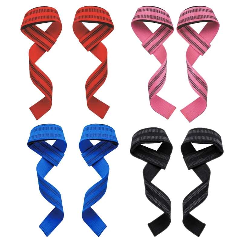 Weight Lifting Straps for Women Men Powerlifting Wrist Support Gym Straps for Deadlifting Workout Gym Fitness Training