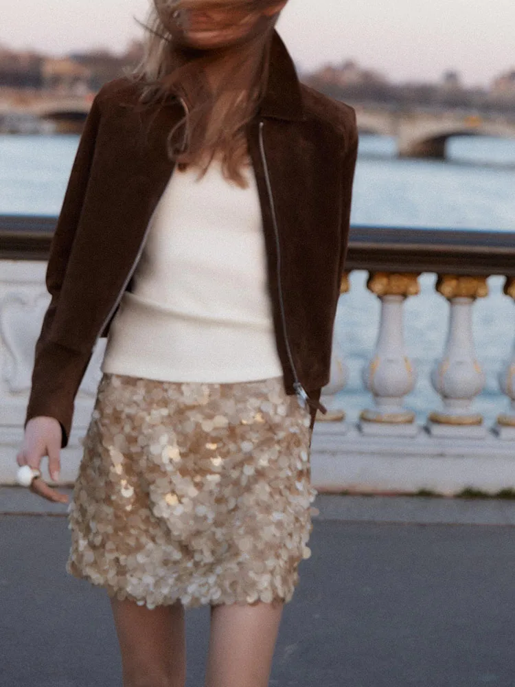

Faionable Punk Beaded Skirt Women's New Arrival Summer 2025 Commute Sle f-length Skirts from China