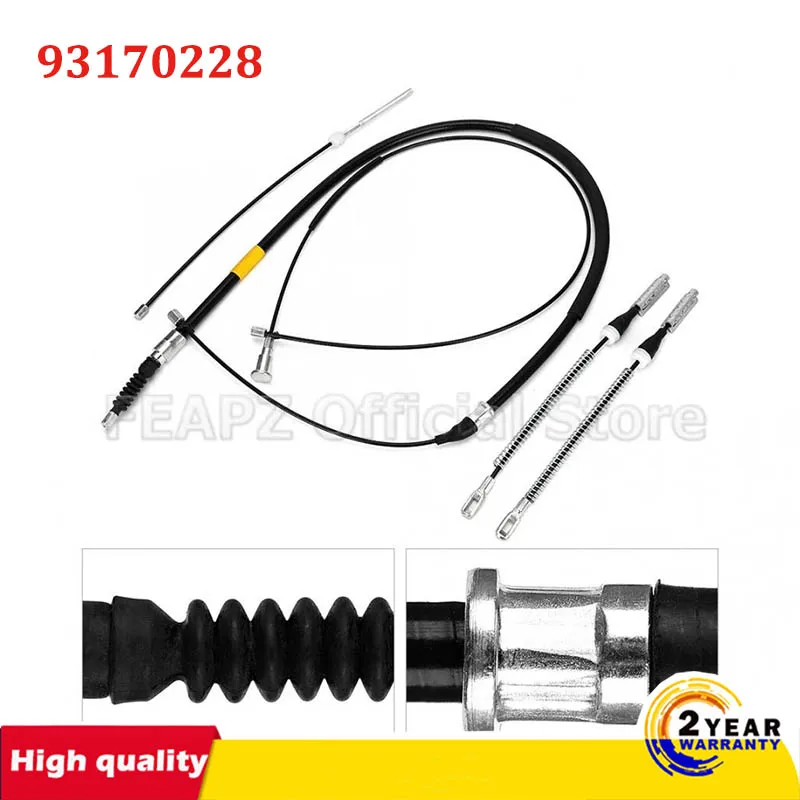 Fits for Opel Corsa C 90576453, 90576454, 93170227, 93170228 Replacement Accessory Handbrake Parts Parking Brake Cable Set