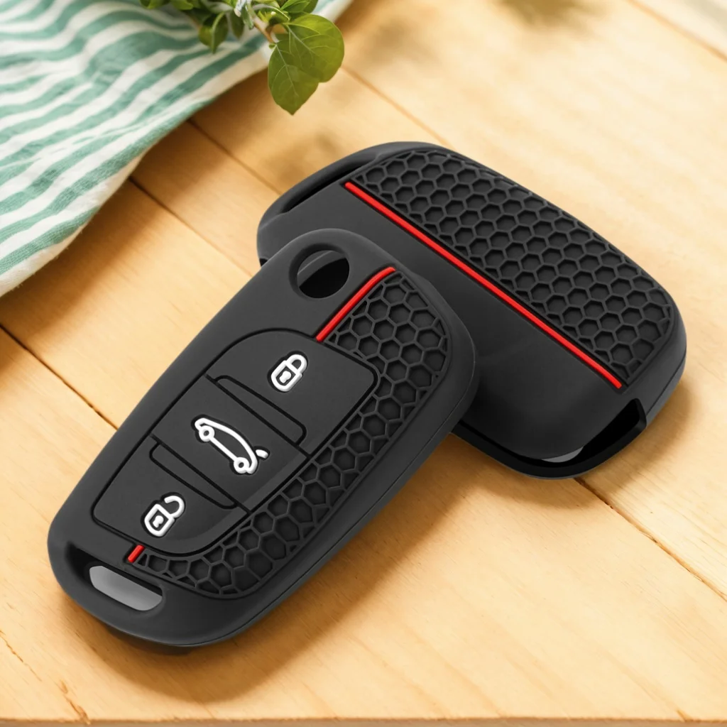 Silicone Car Flip Key Case Cover Shell Fob For Citroen C1 C2 C3 C4 C5 DS3 DS4 DS5 DS6 For Peugeot 107 207 307 407 308 key bag