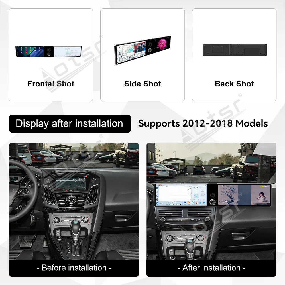 For Ford S-Max 2007-2008 Android 13 OS 12.3