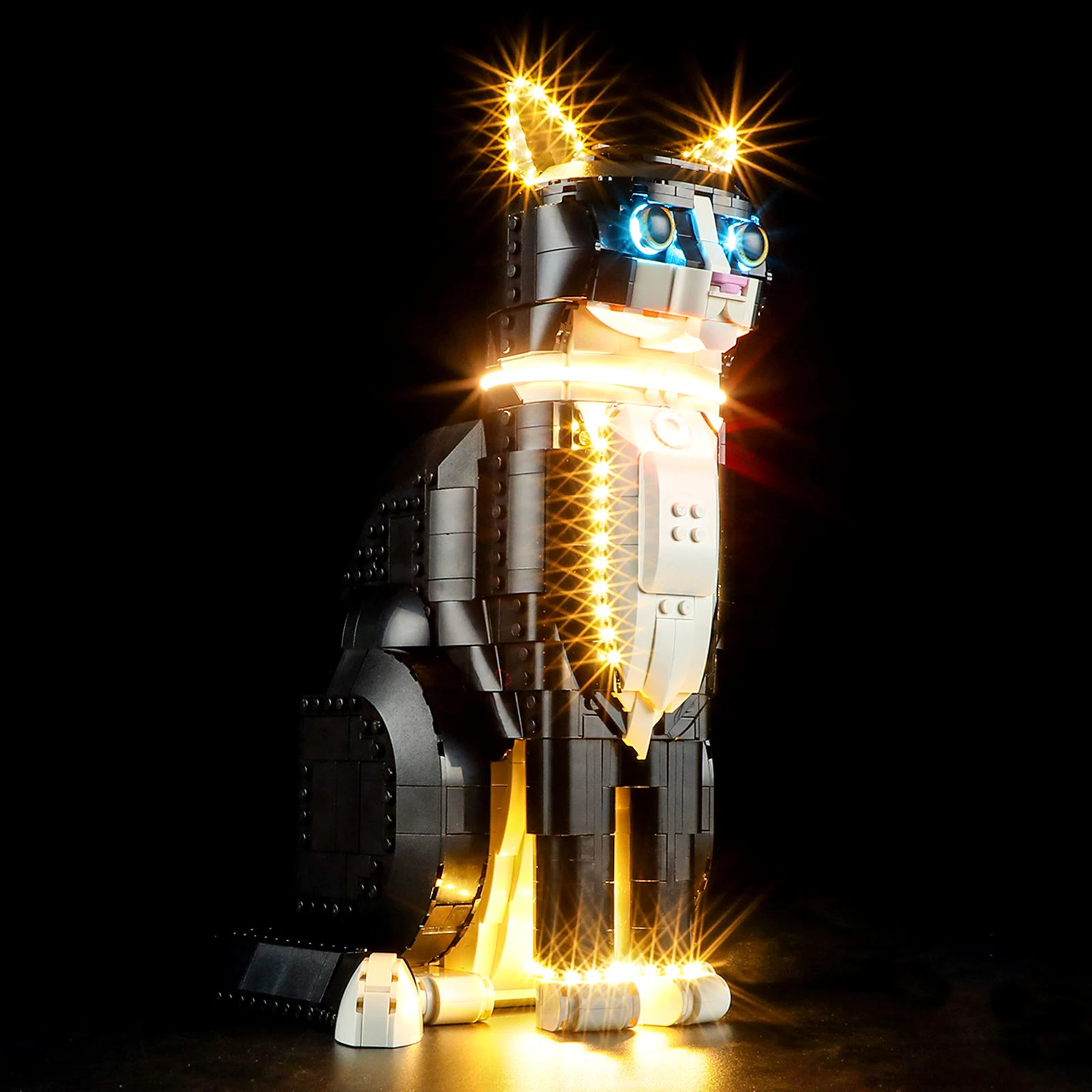 

(Only LED Light No Bricks) 21349 Tuxedo Cat Ideas (Not Include Building Blocks Kits Sets Model)